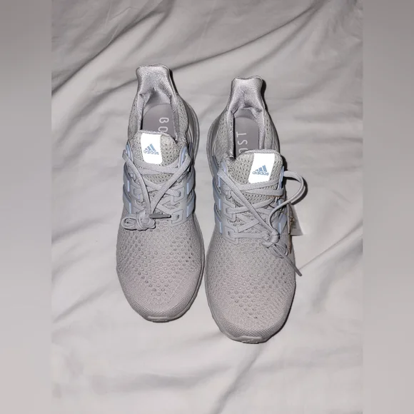 Adidas Ultraboost Light Gray Sneakers - Picture 1 of 2